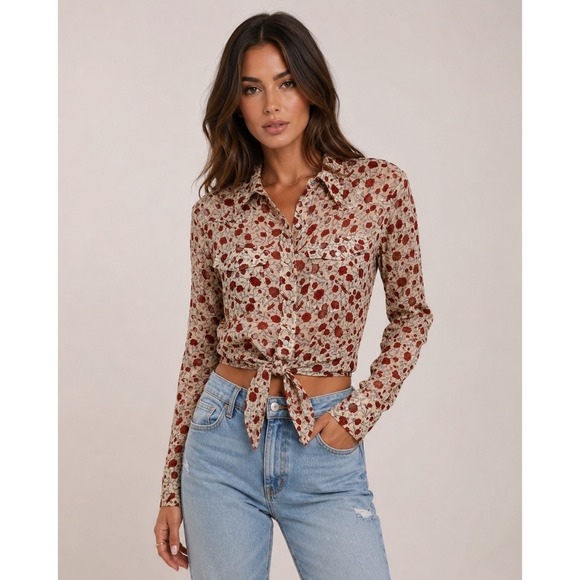 rag & bone Tops - Rag & Bone Farren floral button-up M